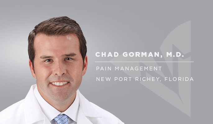 Dr Chad Gorman PPOA New Port Richey pain relief