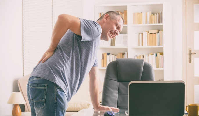 Person suffering from Chronic Back Pain