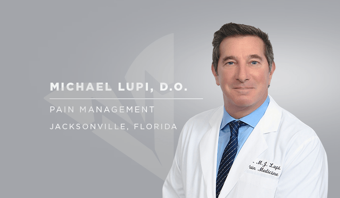 Dr. Michael Lupi, pain management, Jacksonville, FL